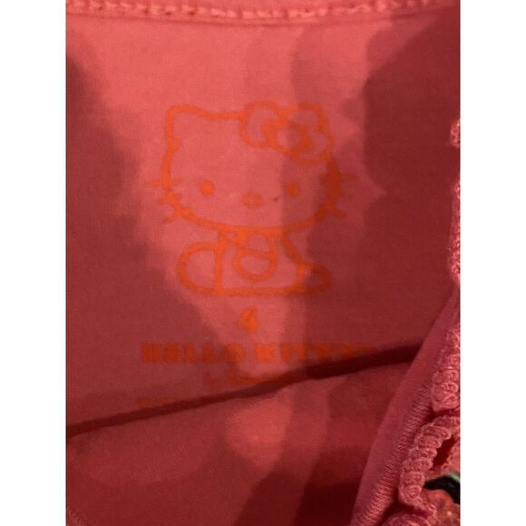 HELLO KITTY Hot Pink & Silver SPARKLY TANK TOP SIZE 4T Girls - Picture 5 of 5